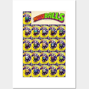 Motuballs in packaging. Posters and Art